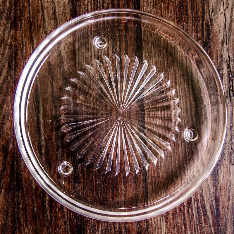 Tsaisenセクシュアルオブセージ/ラディアントラウンドフルーツプレート - 小皿 - ガラス 透明
