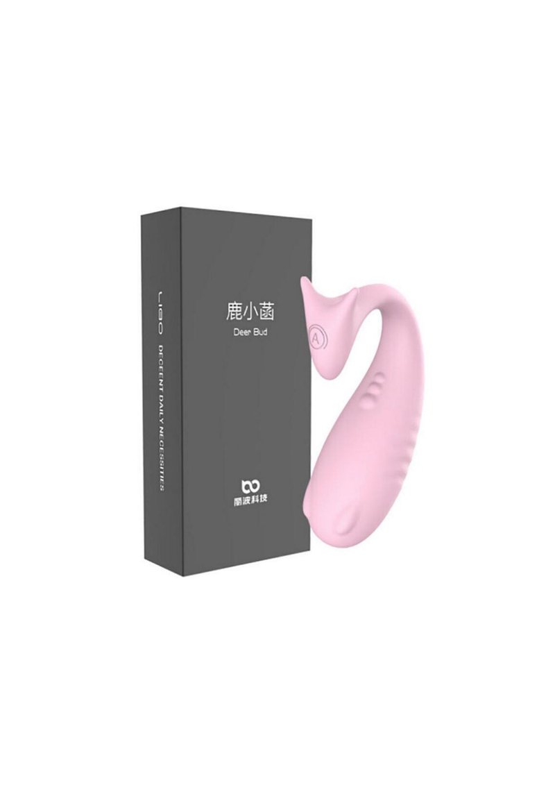 Monster 2nd Generation Vibrating Egg Deer Xiaohan Massage Erotic Wireless Vibrating Egg Heart Powder/Vitality Powder - สินค้าผู้ใหญ่ - ซิลิคอน สึชมพู