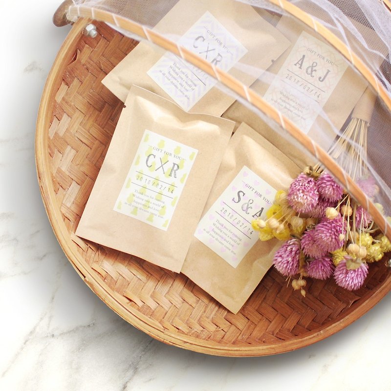 Organic Soy Milk Small Soap 5pcs─ Wedding Gifts / Corporate Gifts / Event Gifts - สบู่ - กระดาษ สีกากี