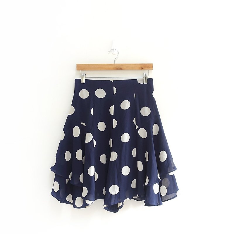 │Slowly | retro big dots - vintage trousers │vintage. Vintage - Skirts - Polyester Multicolor