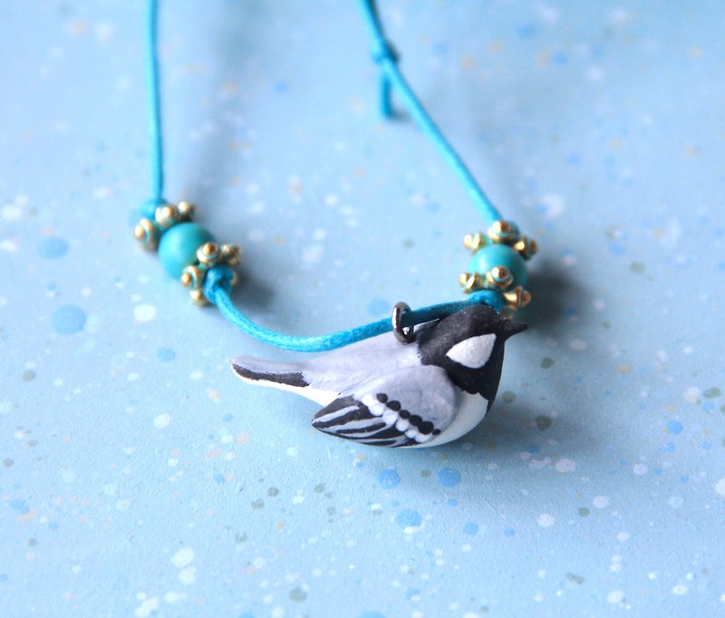Clover's Tit Clay Necklace A - Necklaces - Clay Gray