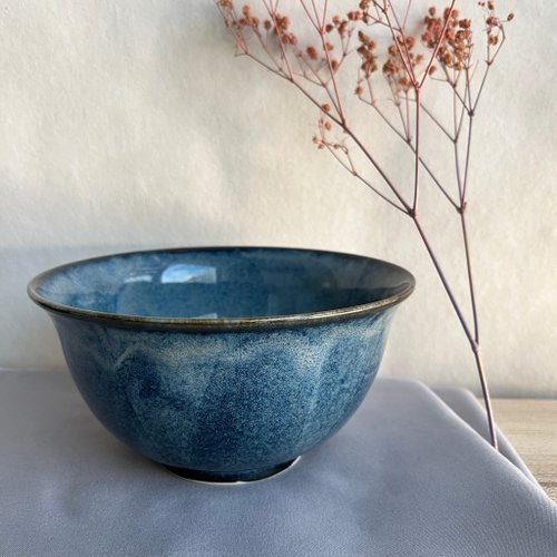 兩顆麻糬陶藝工作室 深海迷途。手拉胚陶碗 陶藝 陶器 母親節禮物