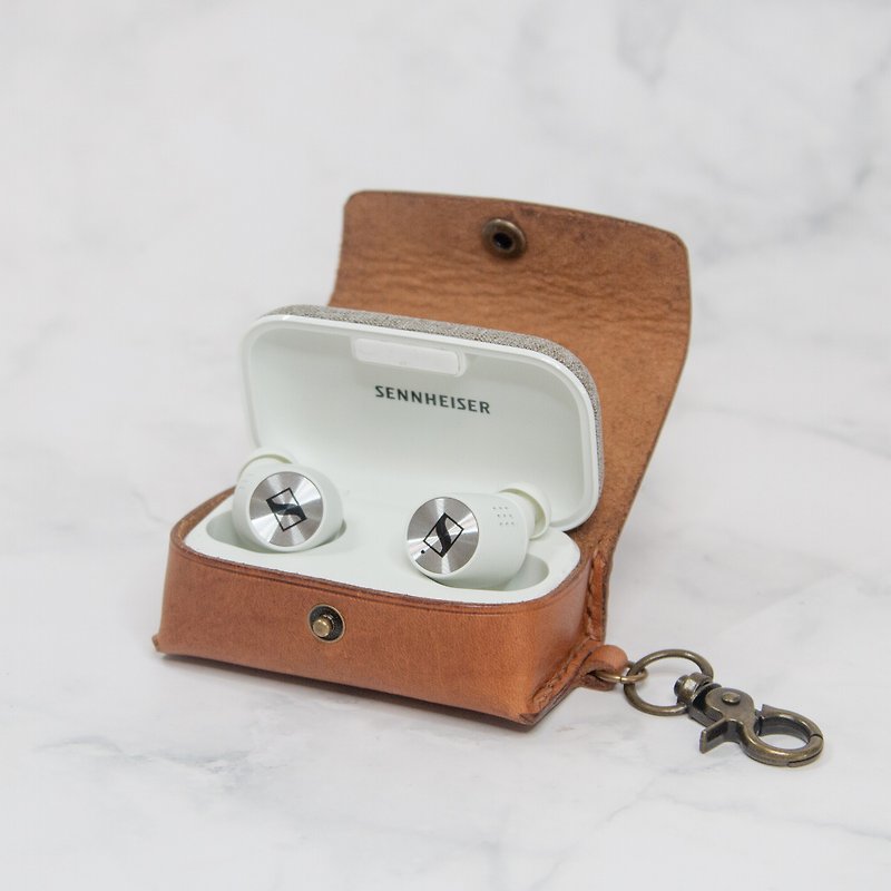 Engravable Sennheiser MOMENTUM True Wireless 2 Leather Case for Wireless Headphones - หูฟัง - หนังแท้ หลากหลายสี
