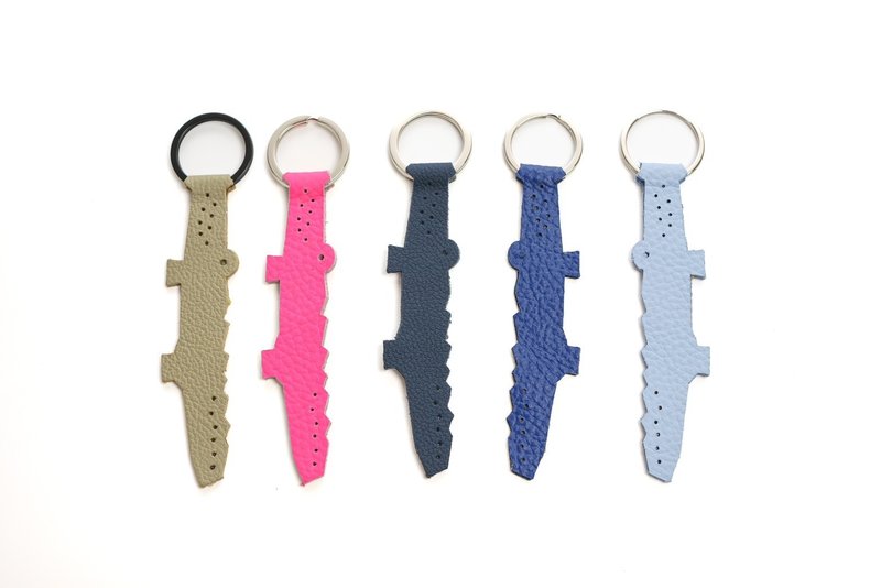 Croco Key Chain - ที่ห้อยกุญแจ - หนังแท้ หลากหลายสี