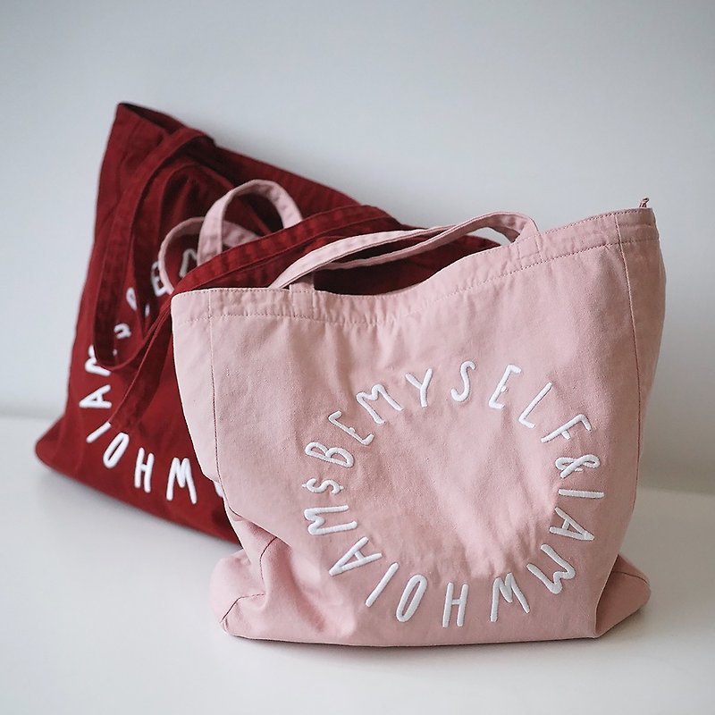 CATWEST original design spring and summer fresh cloth bag simple shoulder bag large capacity leisure niche bag - Messenger Bags & Sling Bags - Cotton & Hemp 