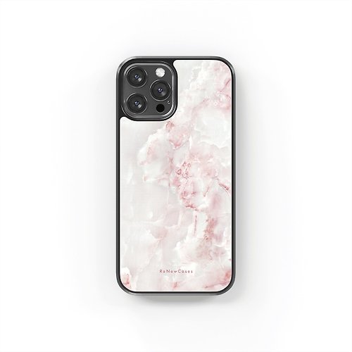 ReNewCases 環保 再生材料 iPhone 三合一防摔手機殼 白+粉紅大理石紋