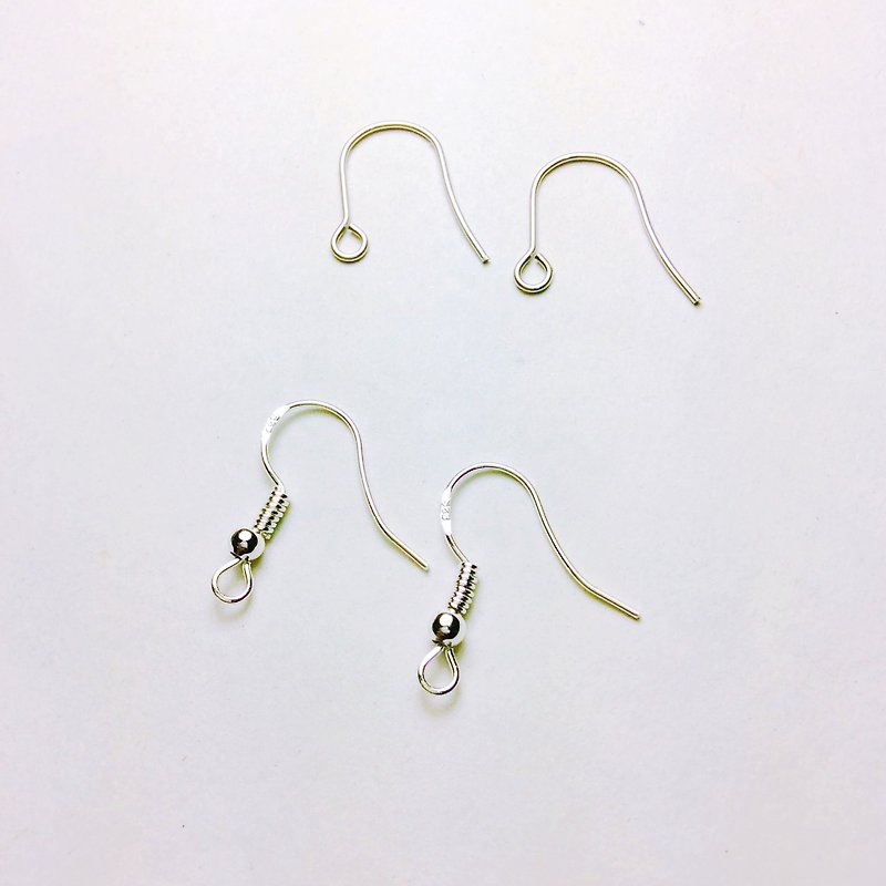 316 / 925 hypoallergenic ear hook replacement plus purchase - ต่างหู - โลหะ สีเงิน