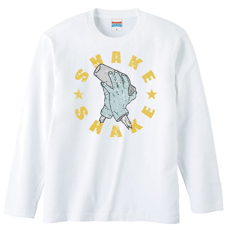 ロングスリーブTシャツ / Shake Shake - T 恤 - 棉．麻 白色