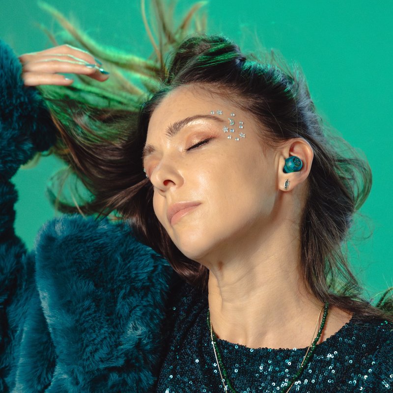 JLab GO POP ANC 真無線藍牙耳機 冰川藍 - 耳機/藍牙耳機 - 塑膠 綠色