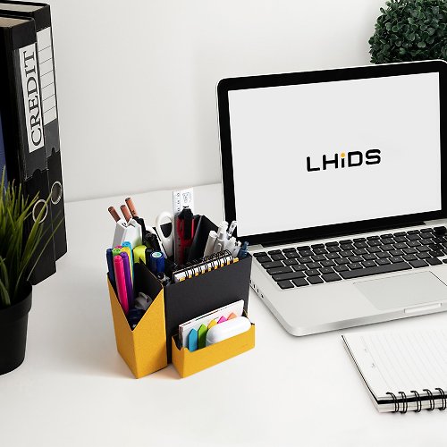 LHiDS LHiDS 立方磁吸收納盒+小/中收納盒 三件組 - 質感黑