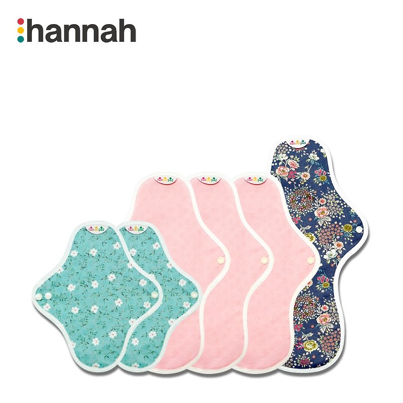 [Korea hannahpad] 6-piece set of novice experience_Organic cotton sanitary napkin - ของใช้ส่วนตัวผู้หญิง - ผ้าฝ้าย/ผ้าลินิน สีเหลือง