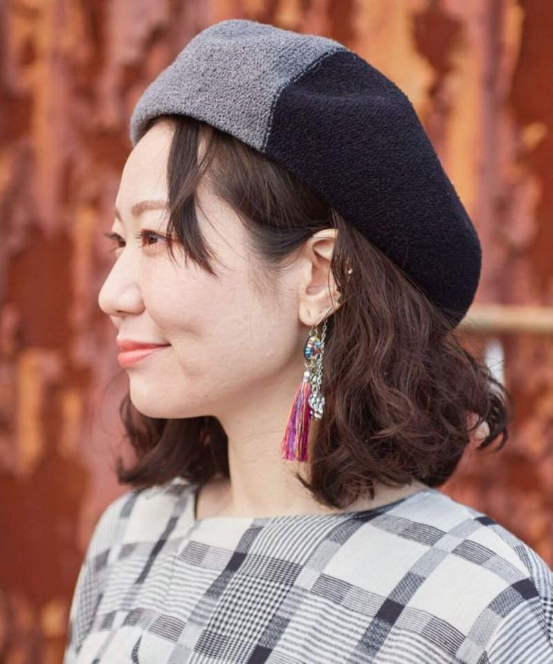 Made in India Colorful Large Tassel Hanging Earrings - ต่างหู - โลหะ 