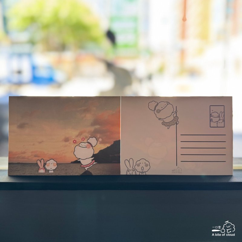 一口雲遊四海明信片 / 海上芭蕾舞 - 卡片/明信片 - 紙 多色