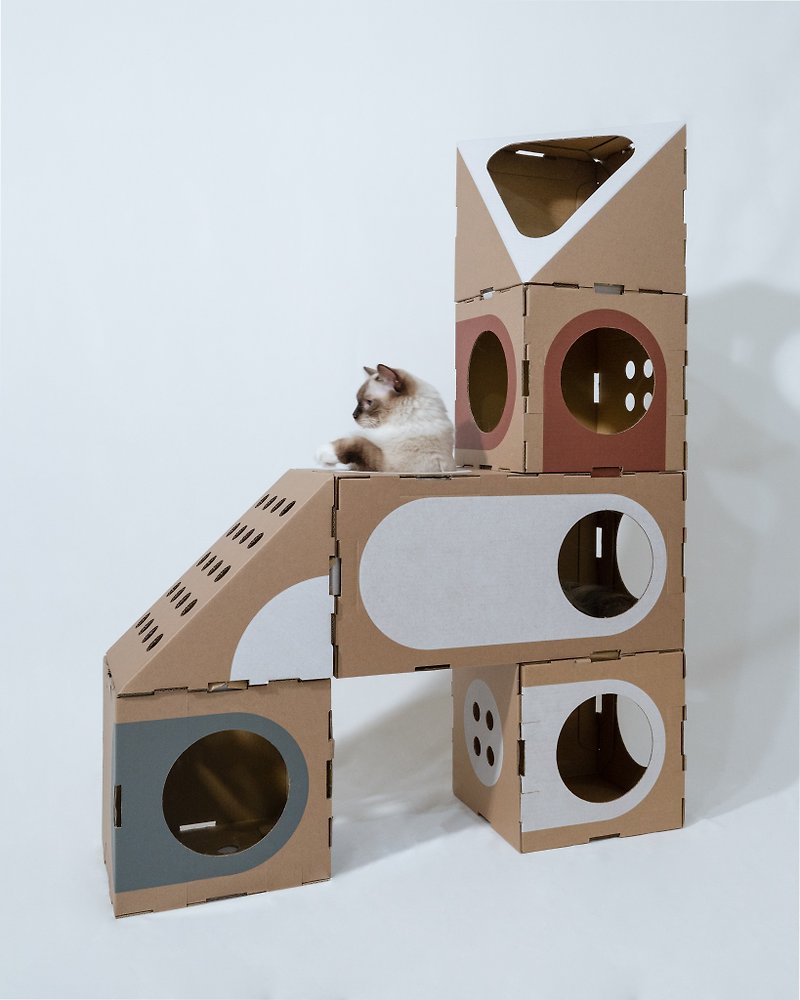 !!!Cat room six-piece set!!! (including 2 large tatami cat scratching posts) - อุปกรณ์แมว - กระดาษ 