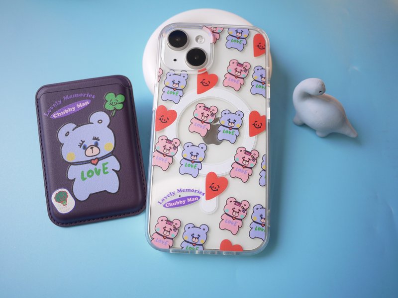 Magnetic mobile phone case/bear style - Phone Cases - Other Materials Transparent