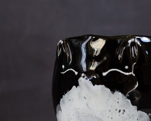 LEPOTA Coffee Fox Shaped Coffee Mug Gift For Her / Handmade Ceramic Coffee Fox Cup