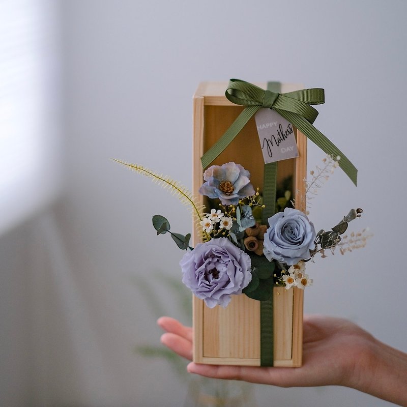Preserved flowers in wooden box - Dried Flowers & Bouquets - Plants & Flowers Blue