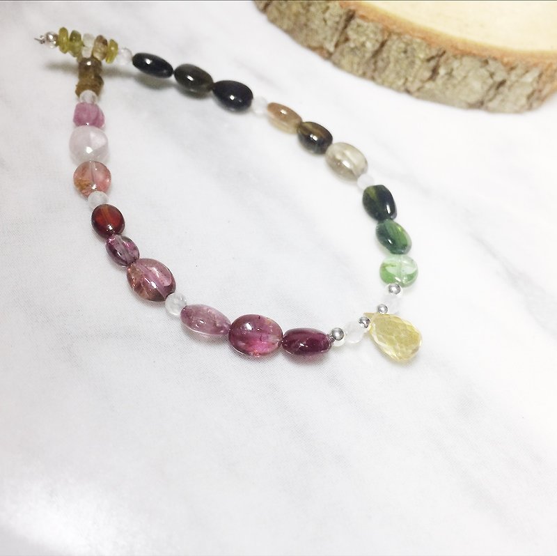 ::Welfare Society:: MH sterling silver natural stone independent series _ happy waltz _ color tourmaline - Bracelets - Semi-Precious Stones Multicolor