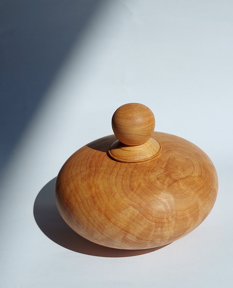 【Cypress Treasure Bowl】Taiwan Cypress, for good luck, home and office ornaments, - Items for Display - Wood 