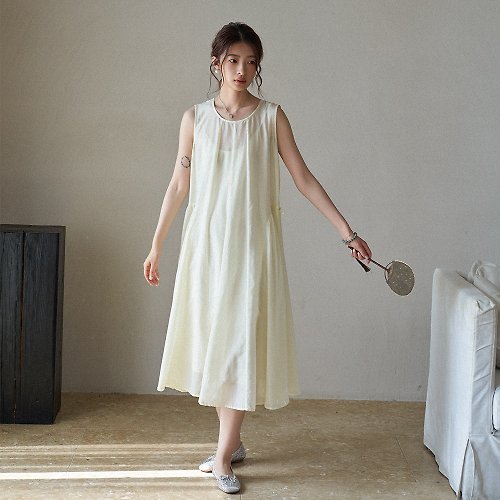Sora 桑蠶絲背心裙|洋裝|兩色|夏款|Sora-1501