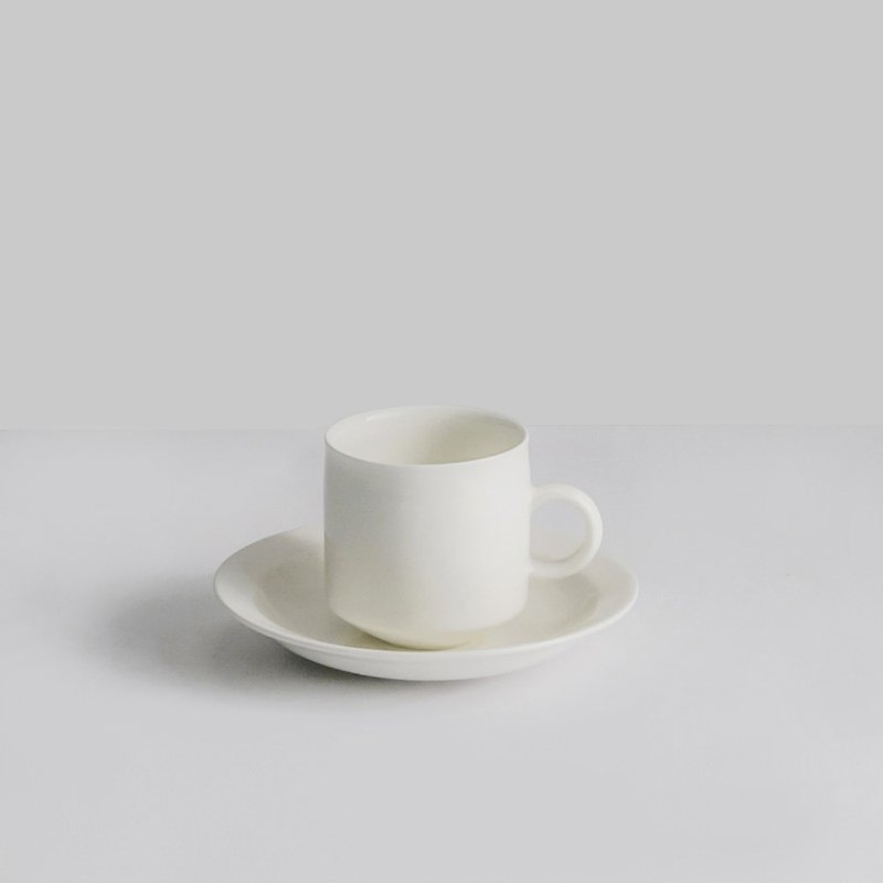 迠chè  espresso coffee cup / ceramic tea cup,120ml - Mugs - Porcelain White