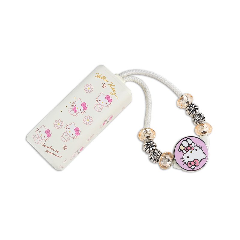 2 in 1 – 5000mAh Power Bank & Card Reader – Hello Kitty - ที่ชาร์จ - พลาสติก สีเหลือง