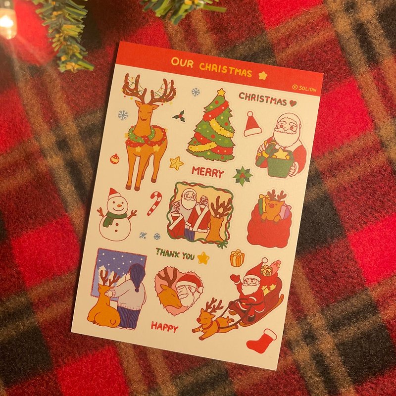 Our Christmas sticker - อื่นๆ - กระดาษ 