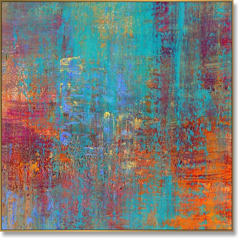 Large Colorful Wall Paintings - Modern Contemporary Abstract Art - 壁貼/牆壁裝飾 - 壓克力 多色