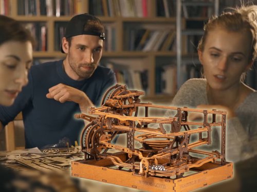WOODEN CITY 木製積木 偷偷準備的手工禮物 WOODEN CITY Marble Run 木製彈珠過山車
