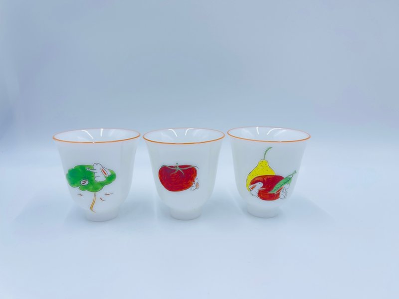 小兔杯 - 茶壺/茶杯/茶具 - 瓷 白色