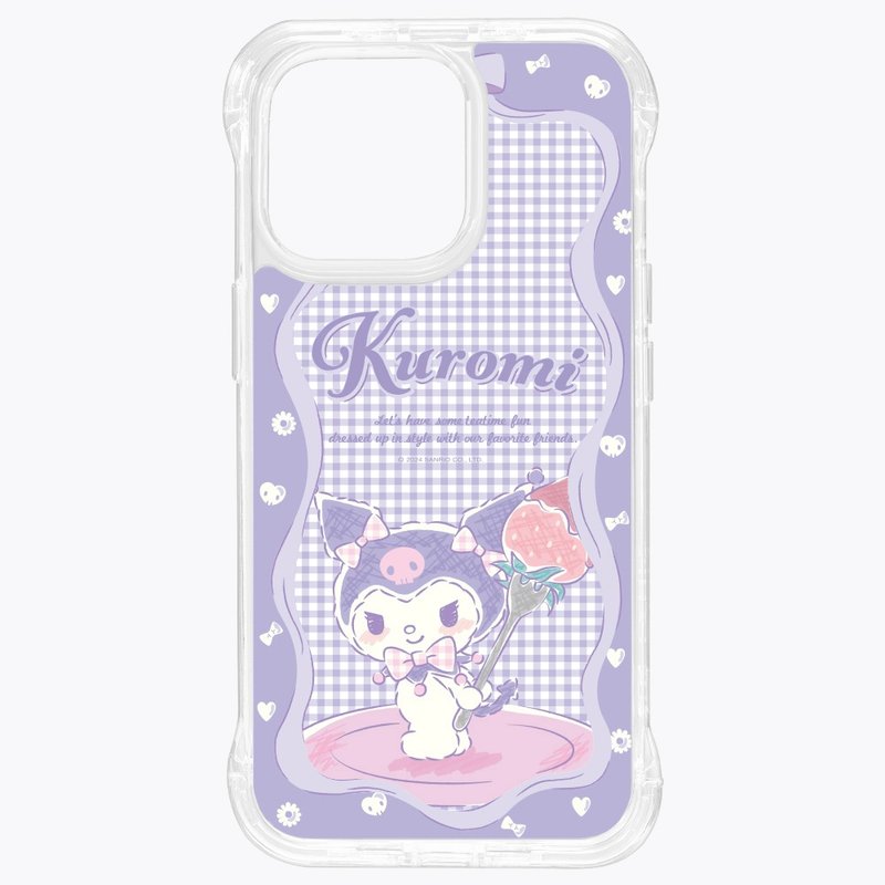 Coolomi Strawberry Cake Lazy Stand [Standard Transparent] iPhone 16 15 14 Pro Max - เคส/ซองมือถือ - วัสดุอื่นๆ สีใส