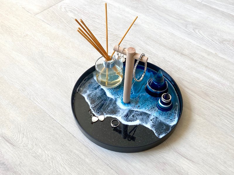 Accessories Display Tray, Midnight Turquoise, Wedding Gift, Home Gift - 裝飾/擺設  - 樹脂 綠色