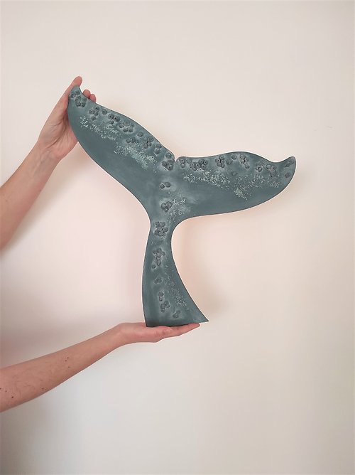 Wooden Craft Home Wooden whale tail - wall art decor