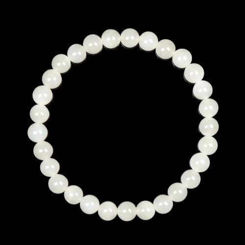 正佳珠寶 Gemsrich Jewelry 【正佳珠寶】和田白玉 頂級新疆老礦 5.8-6.2mm 和田白玉手珠