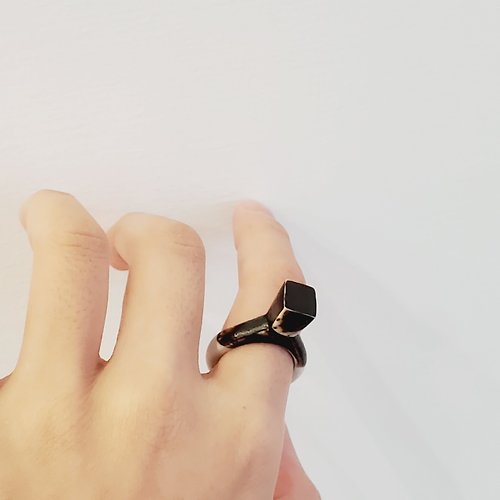 LYNLI Jewelry 【戒指】手工揉色白瓷戒指/國際圍#9#10#11-畢業禮物/情人節禮物