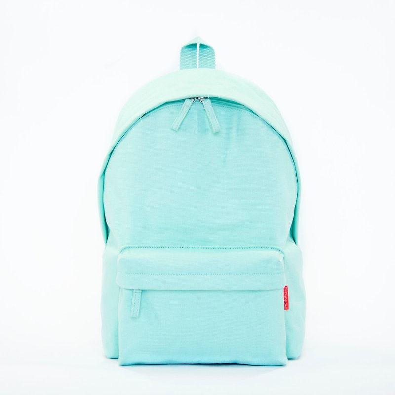 Waterproof Heavy Canvas Backpack ( 13.5 / 15.5 Notebook ) / Turquoise - กระเป๋าเป้สะพายหลัง - ผ้าฝ้าย/ผ้าลินิน สีเขียว