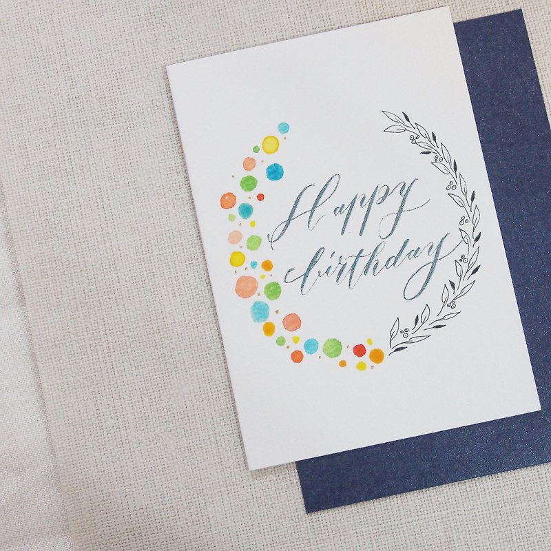 Mstandforc Reunion Handmade Card | Happy Birthday - การ์ด/โปสการ์ด - กระดาษ หลากหลายสี