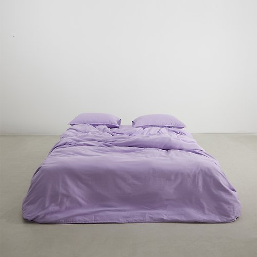 LEIWAI 類外 裸系列 薰衣草紫 純色四件套60支高級感長絨棉100%全棉床單床包被