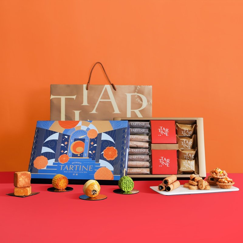 2026春節禮盒 綜合蛋捲 堅果塔 過年 新年 馬年賀卡 - 零食/點心 - 其他材質 紅色