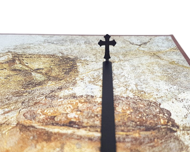 Christian Cross Bookmark, Religious Book Accessory for the Bible - 書籤 - 其他金屬 黑色