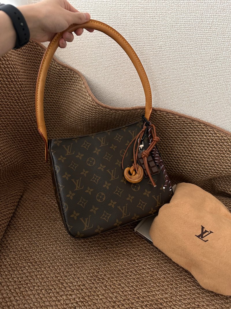 中古包 LOUIS VUITTON Monogram Looping 包 - 手提包/手提袋 - 其他材質 咖啡色