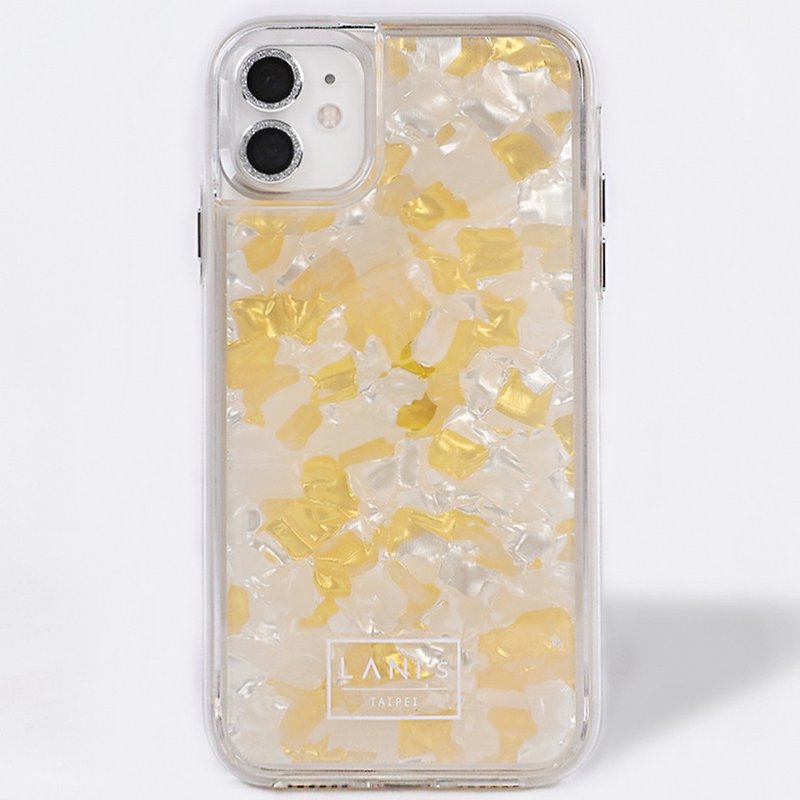 Gold cheese quantity limited Apple military standard anti-drop and anti-drop mobile phone case for iphone 11pro max - เคส/ซองมือถือ - เปลือกหอย สีเหลือง
