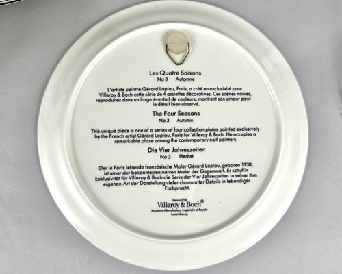 Villeroy & Boch Design Naif 装飾プレート 四季 by Gerard