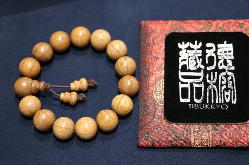 TIBUKKYO德榕藏品 特精工老料滿花六道木14mm圓珠 客製化串珠設計 木珠佛珠念珠手珠