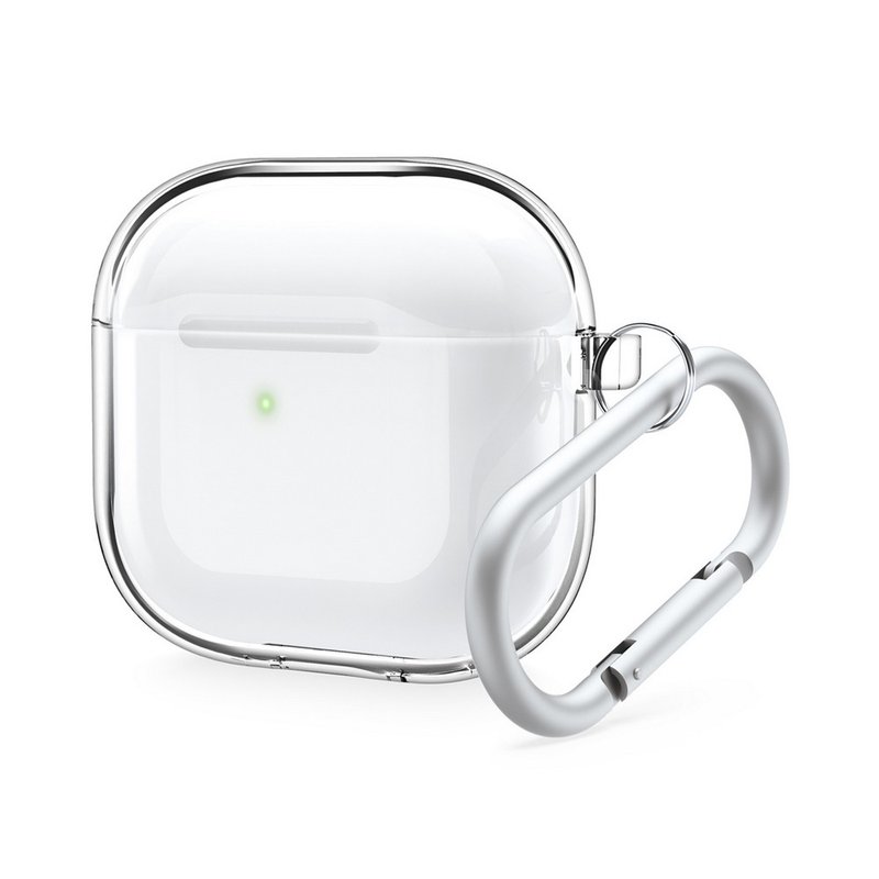 AirPods 4 seamless transparent protective case (with buckle) - ที่เก็บหูฟัง - ซิลิคอน สีใส