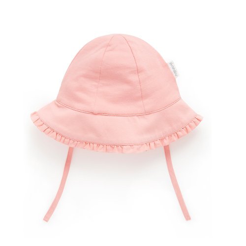 Purebaby有機棉 澳洲Purebaby有機棉嬰兒帽/女童遮陽帽-12~24月