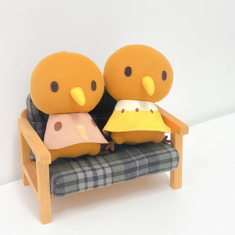 奇異鳥君 玩偶 雙面可穿小洋裝 金色奇異果 - 其他 - 聚酯纖維 橘色