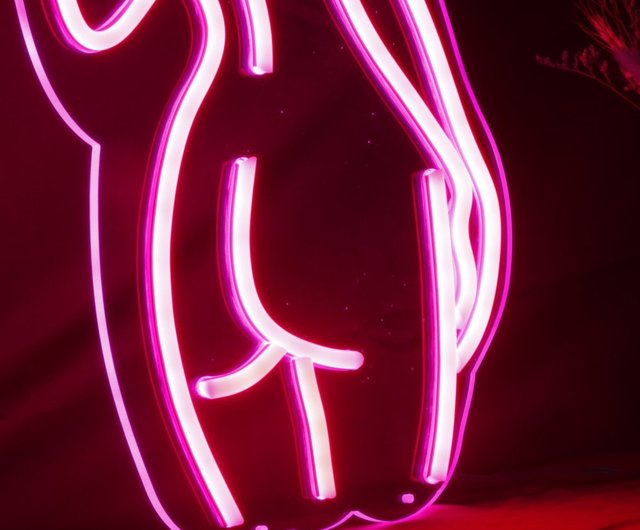 セクシーガールネオンライトガールLEDルミナスワードネオン