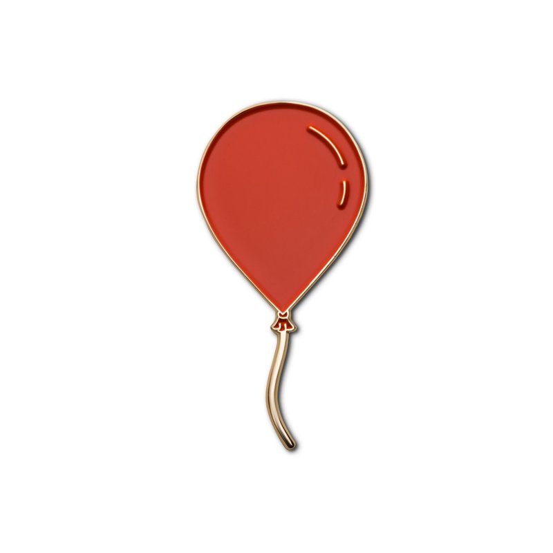 Enamel Pin Red Balloon - 徽章/別針 - 琺瑯 紅色