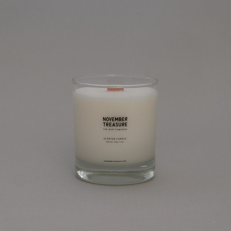 07' November Treasure / Craft scented candles - Candles & Candle Holders - Wax White